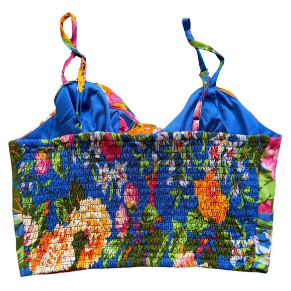 Band of Gypsies Floral Mini Dress Set - Blue and Pink - Picture 3 of 8